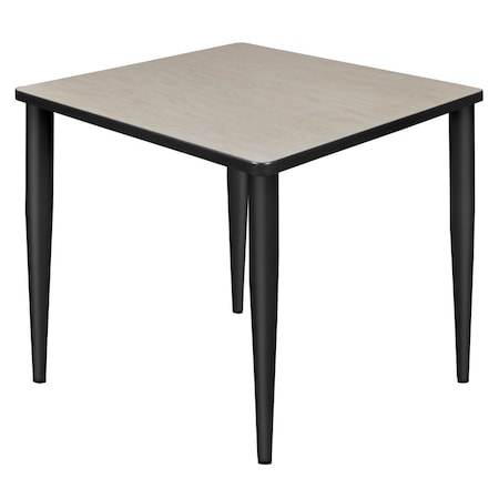 Regency Kahlo Square & Round Tables, 30 W, 30 L, 29 H, Wood, Metal Top, Maple TPL3030PLBK